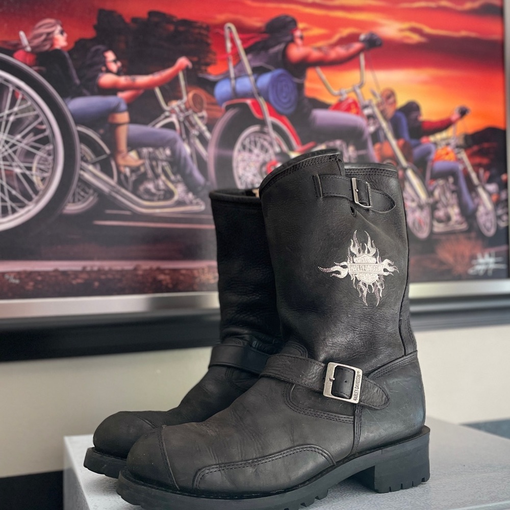 Vintage Harley Davidson Boots